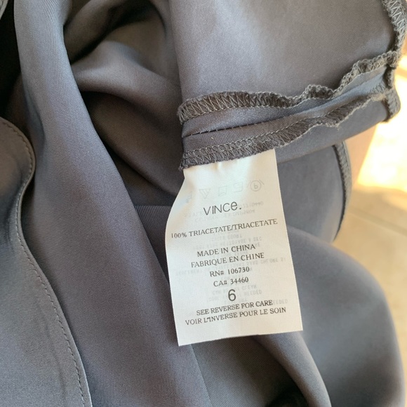 Vince Grey/Silver silky cami size 6 - Picture 6 of 7